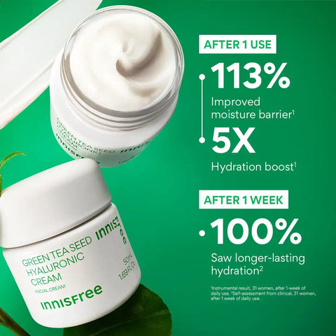 Green Tea Seed Hyaluronic Acid Cream – Face Moisturizer