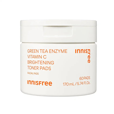 Green Tea Enzyme Vitamin C Brightening Toner Pads
