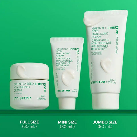 Green Tea Seed Hyaluronic Acid Cream – Face Moisturizer